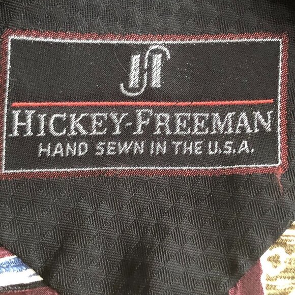 Hickey Freeman Hand Sewn Italian Silk Necktie - Picture 2 of 5